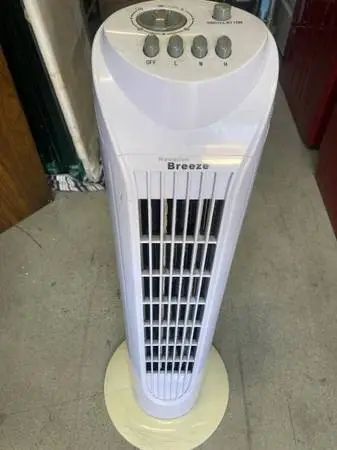 Fan,tower,3spd,osc,white.