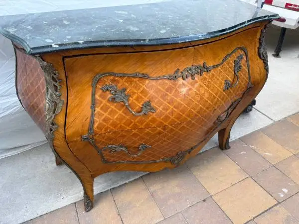 ANTIQUE, French Marble top Bombay Dresser   Estate Sale items
