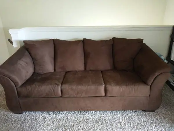 SOFA--CLEAN PLUSH CHOCOLATE BROWN