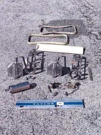 Vintage Taylor 444 Ice Cream Machine Beater Assemblies + Draw Handles