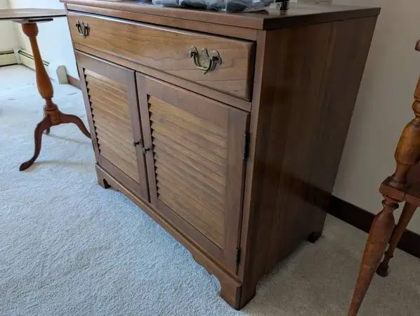 Vintage Cherry Server Cabinet TV Stand Sideboard