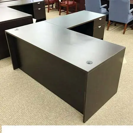 *9 colors 66w x 66d New in box L Shape Desk Shell w/ Locking File