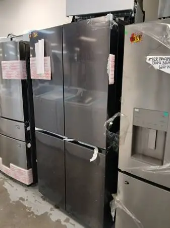 New samsung black stainless 4 door refrigerator finance