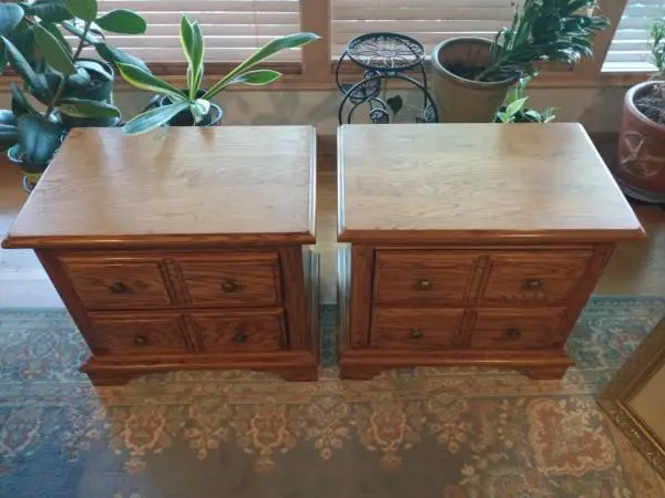 Thomasville Night Stands and Headboard USA, NC Solid Wood