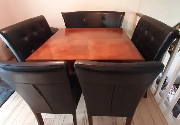 Dining Table w/ 3 bench seats & 2 chairs