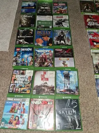 Xbox one & xbox 360 games.