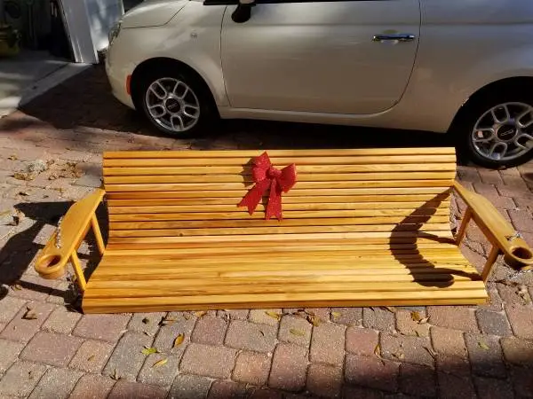 CUSTOM BUILT CYPRESS PORCH SWINGS