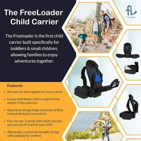 Freeloader Child Carrier with Seat & Stirrups