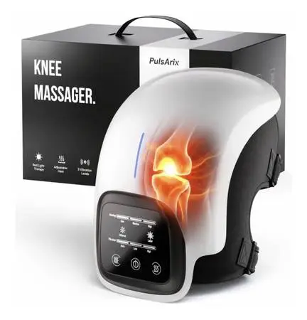 PulsArix Cordless Rechargeable Vibrating Heated Therapy Knee Massager