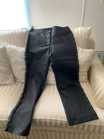 Real Leather Womens Pants & Waistcoat in Excellent Condition