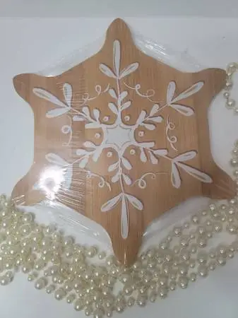 Snowflake Wood Cutting Board For Sale