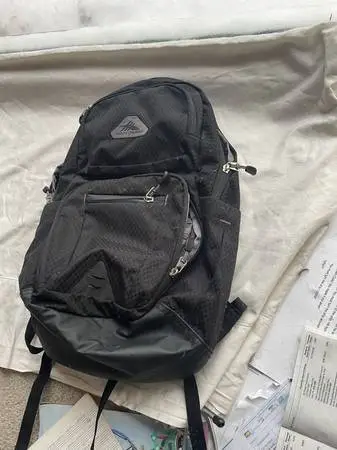 Black backpack