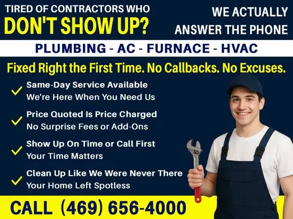 ✅Plumber & AC Repair - HVAC - Repairs & Installations - Call Today✅
