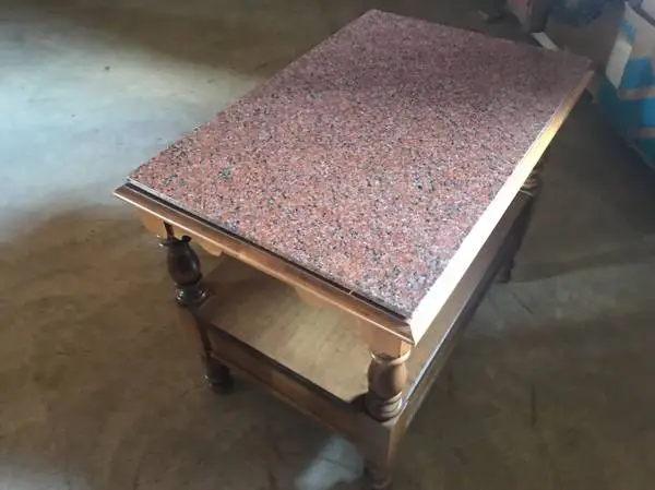 Beautiful End Table with granite top