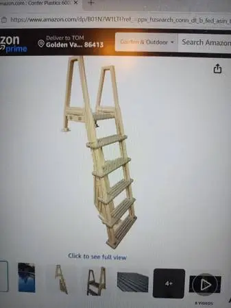Swimming pool ladders