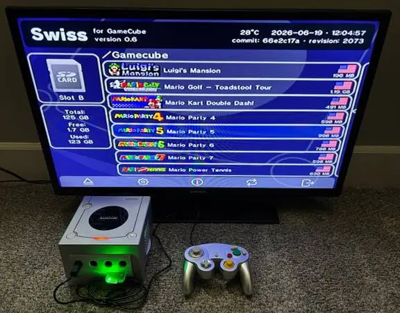Nintendo GameCube 70 Games Modded