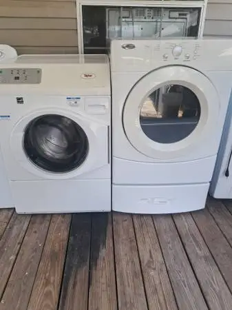 Front Load Washer and Electric Dryer Set $400