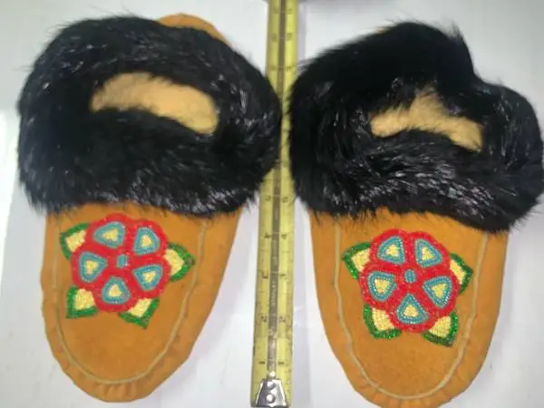 Beaded mocassins