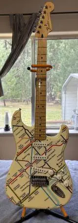 London Underground Tube Map Guitar