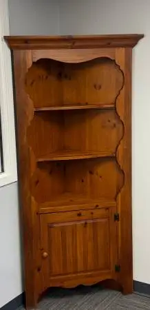 Pine Corner Cabinet