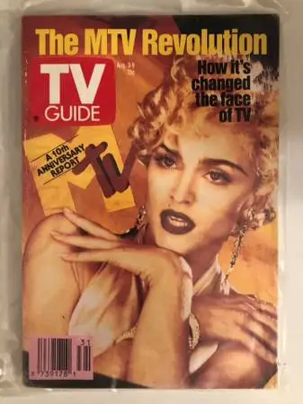 Vintage TV Guide Magazine - 8/3/91 to 8/9/91 - Madonna