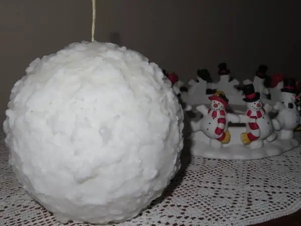 Partylite Snowmen Candle Holder with Candle