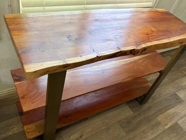 TV Stand authentic Slab Wood beautiful