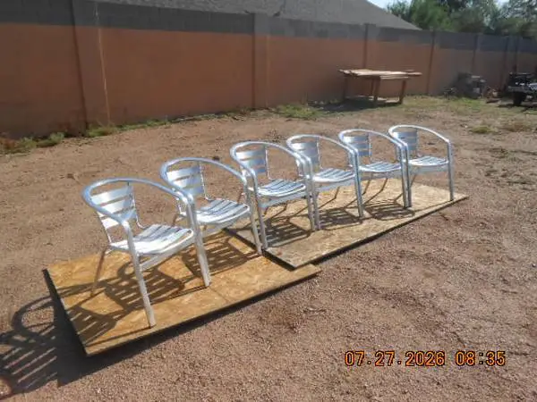 aluminum chairs