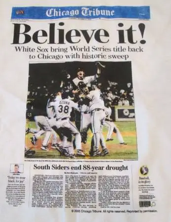 Chicago White Sox 2005 World Series 100 Pc Believe It