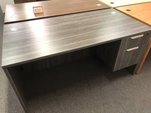 *New in Box Gray 71w x 30d Desk w/Locking BF File MSRP$928.00