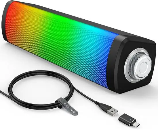 LENRUE USB Bluetooth Computer Speakers for Desktop Monitor - BRAND NEW