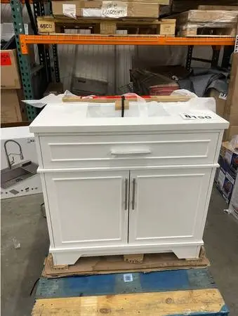 New OVE Decors Layton 36 Bath Vanity Soft Close White Quartz Top 40%