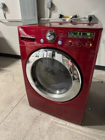 Huge LG electric front load dryer with lots if settings (Red) $200 in RR