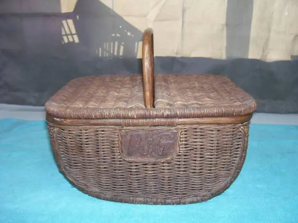 Vintage Proctor and Gamble Wicker Picnic Basket