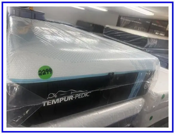 TWIN XL TEMPURPEDIC LUXEBREEZE (SOFT) MATTRESS & BOX SPRING BED