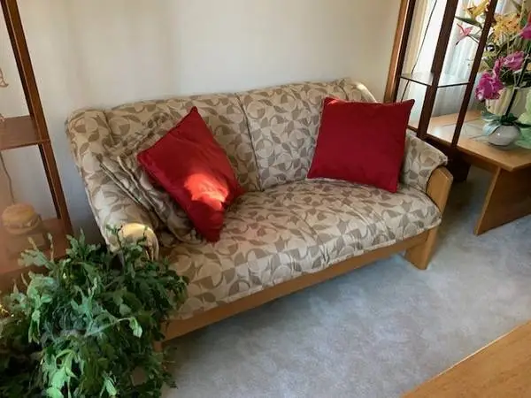 Teak Sofa and Loveseat