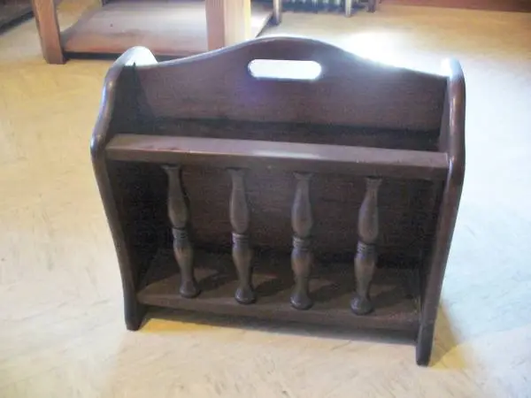 Solid Wood Magazine Rack