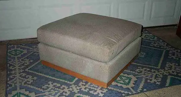 OTTOMAN Foot Rest Stool Bench Seat Gray Cushioned Target Furniture