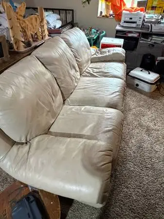 Leather sofa