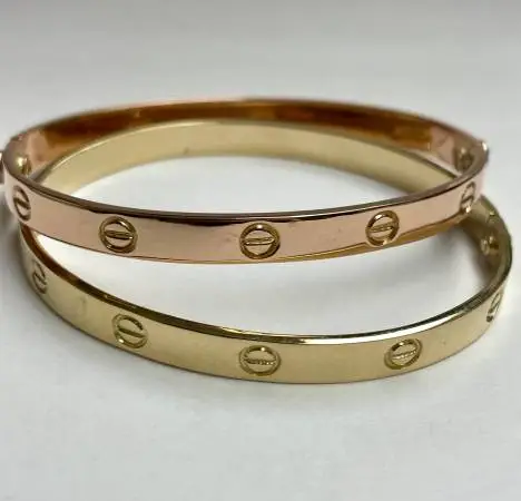 14k gold Love bracelet style size-20