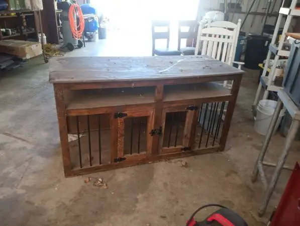 Shop clean out. XL kennel, rocking chairs, table, congas