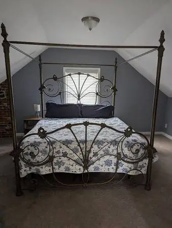 4 Post Canopy Bed Steel Standard King size