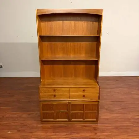 5 Vintage Mid-Century Displays, Cabinets, Teak, Rosewood