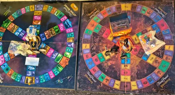 Star Wars & Lord of the Rings Trilogy Editions Trivial Pursuit Board G