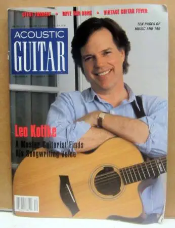 Acoustic Guitar Magazine Nov/Dec 1992 - Leo Kottke - Dave Von Ronk