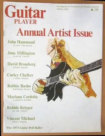 GUITAR PLAYER Magazine Mar 1973 - Bromberg, Cordoba, Krieger, Basho