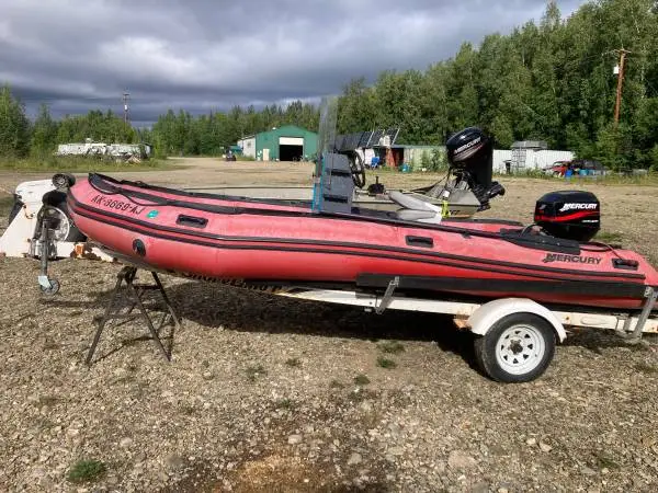 2004 Mercury 16 foot rubber boat with 40 Hp motor