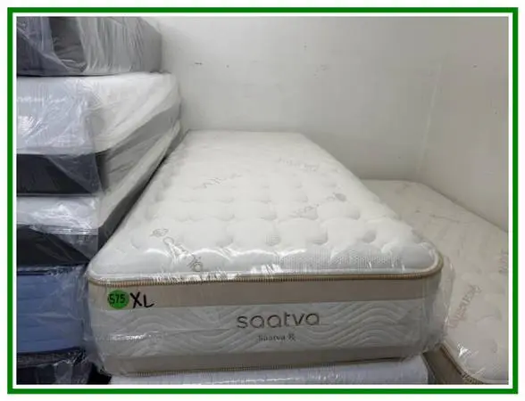 TWIN XL SAATVA RX MATTRESS & BOX SPRING BED SET