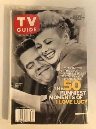 TV Guide Magazine - Lucy & Desi I Love Lucy - 10/13/01 to 10/19/01