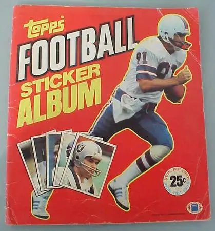 1981 TOPPS FOOTBALL STICKER ALBUM - NFL collectors item